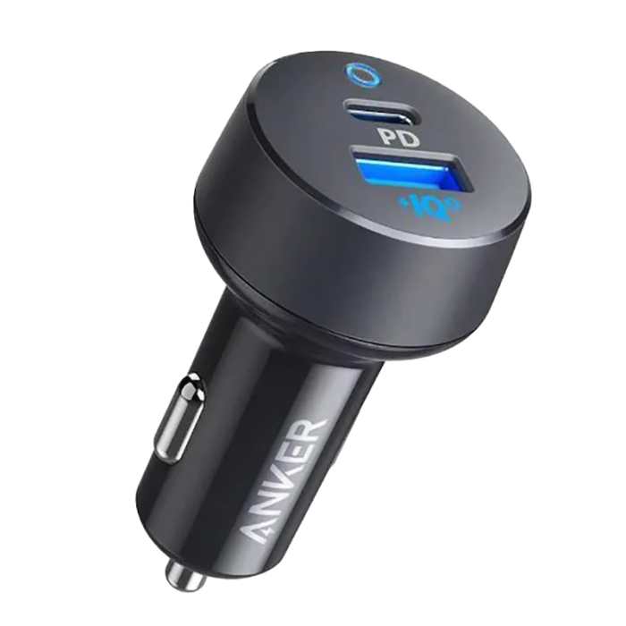 شاحن سيارة انكر باوردرايف بلس بقوة 35 واط بمنفذ PD ومنفذ USB سريع - اسود