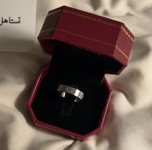 خاتم كارتير رجالي فضه مع الملحقات