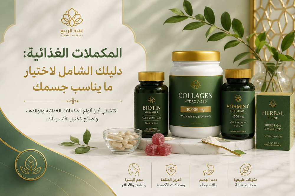 المكملات الغذائية: دليلك الشامل لاختيار ما يناسب جسمك