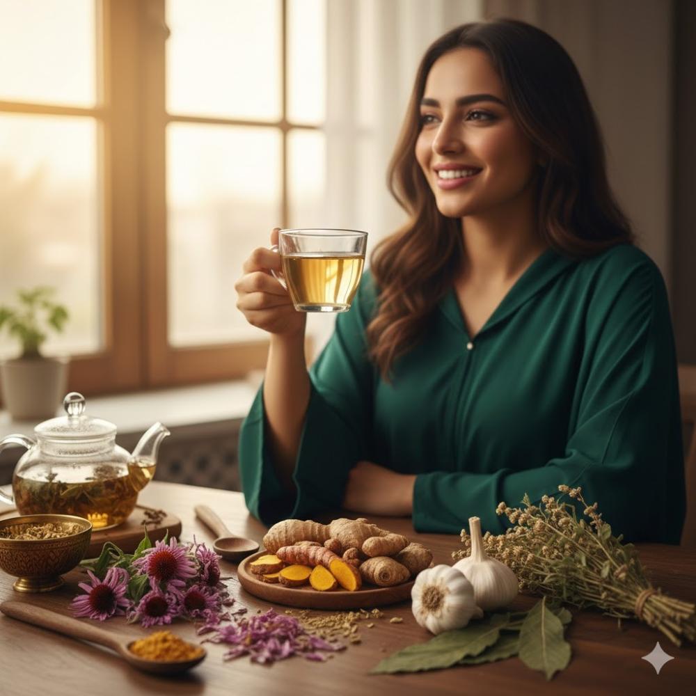 صيدلية الطبيعة: أعشاب قوية لتعزيز مناعتكِ وتحسين صحتكِ العامة بشكل طبيعي