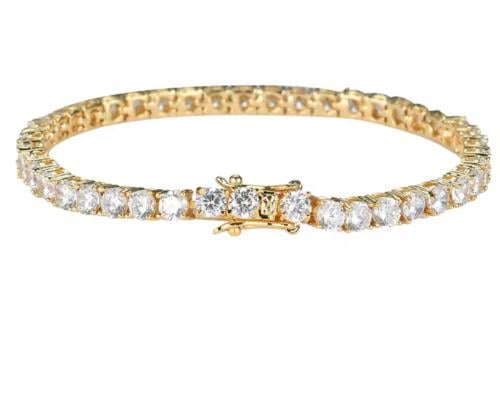 سوارة التنس بثلاثة الوان TENNIS BRACLET S925 مطليه...