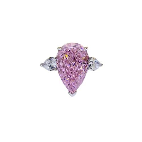خاتم باللون الوردي مطلي فضي S925 PINK RING PLATED