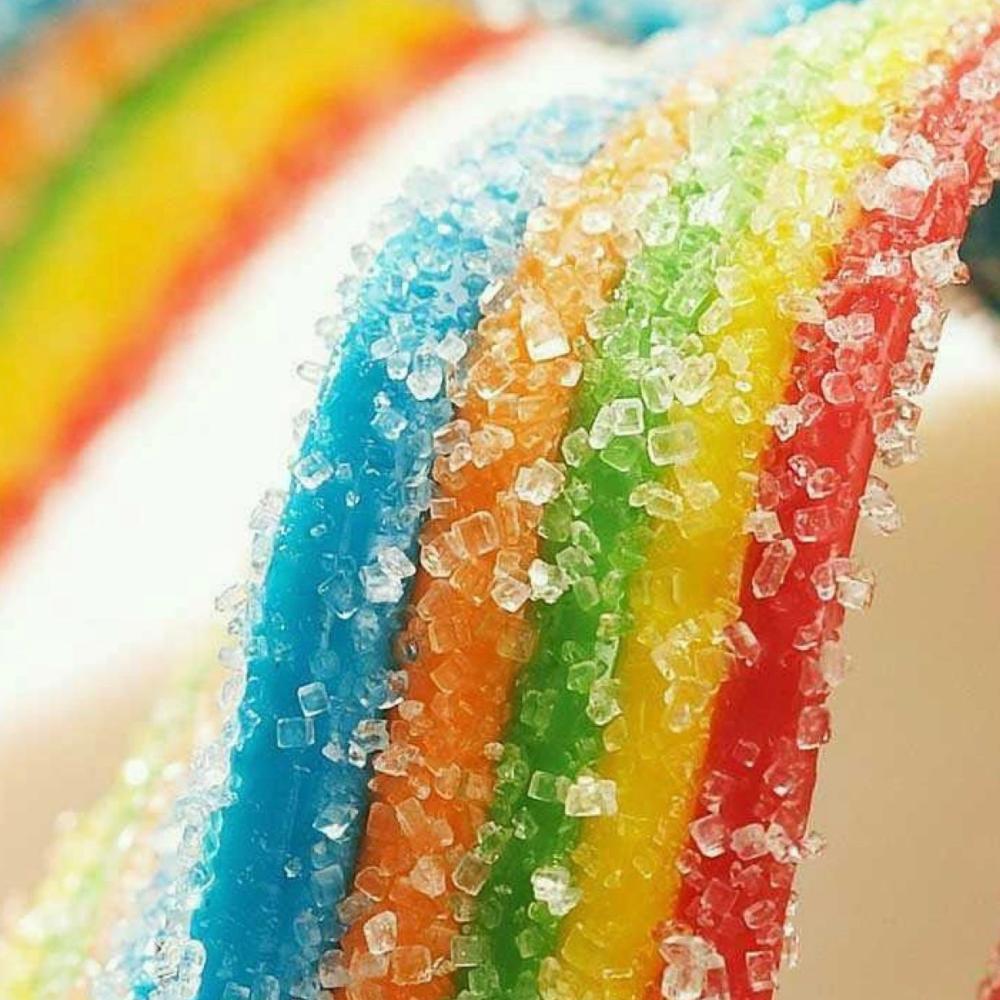 حلوى جلي شرايط الرينبو بالسكر - 33 جرام