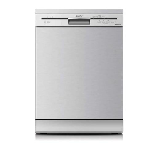 غسالة صحون شارب 12 مكان 6 برامج سلفر - QW-MB612K-S...