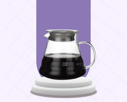 Doppio Coffee Server V60 Heat Resistant Glass Rang...