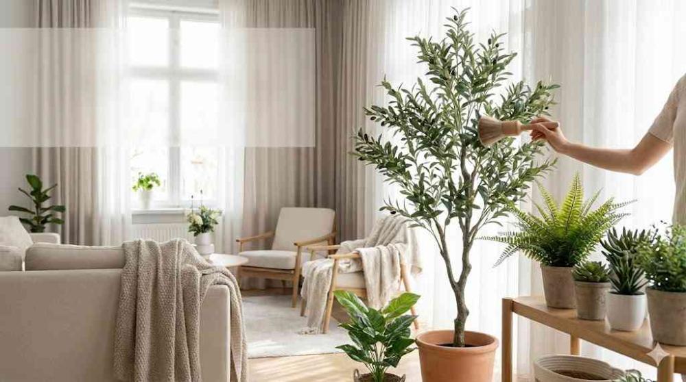 طرق العناية بالأشجار والنباتات الصناعية للحفاظ على مظهرها الطبيعي