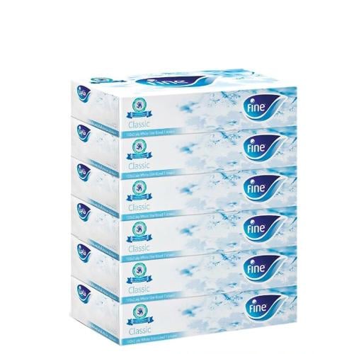 6 علب منديل فاين 80 منديل