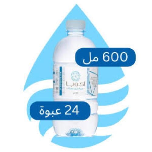 مياه اكويا 600 مل 24 حبة