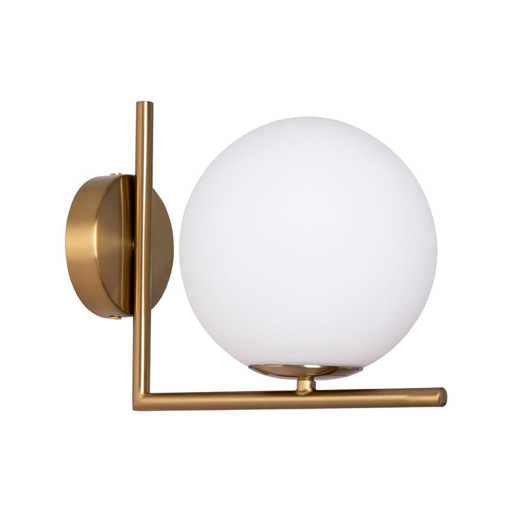 ابليك جداري مودرن نحاسي - زاوية - كرة 15 سم