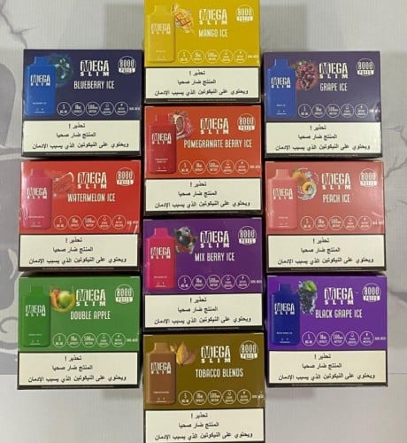 سحبة ميقا سلم 8 الاف موش MEGA SLIM 8000 puffs -