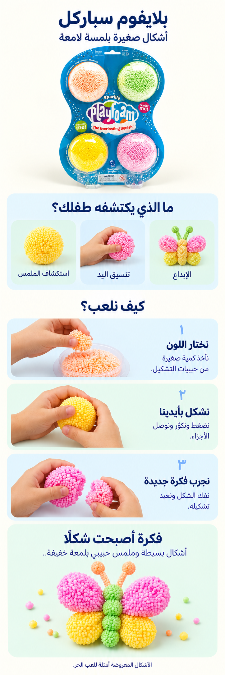 بلايفوم Sparkle – أربع قطع: شرح مصوّر لطريقة اللعب والنتيجة