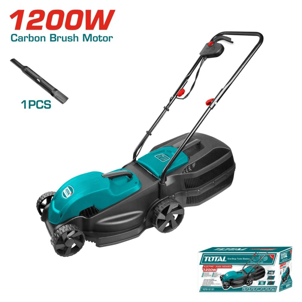 ماكينة قص عشب كهربائية 1200 وات28 لتر  توتال موديل TGT612131