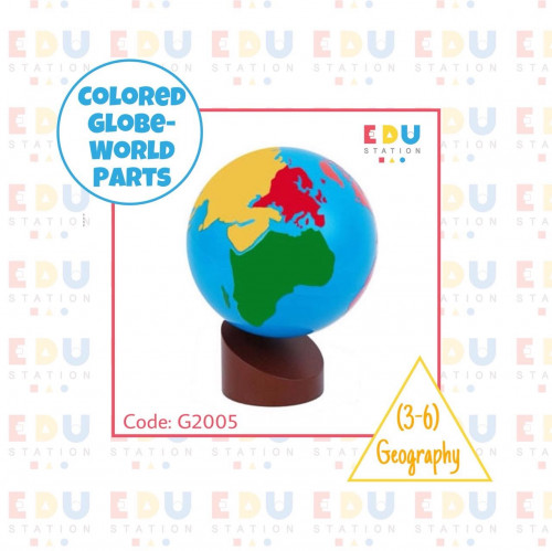 Colored Globe - World Parts - الكرة الأرضية الملون...
