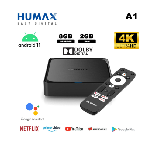 اندرويد تي في بوكس HUMAX A1 4K Android T.V Streami...