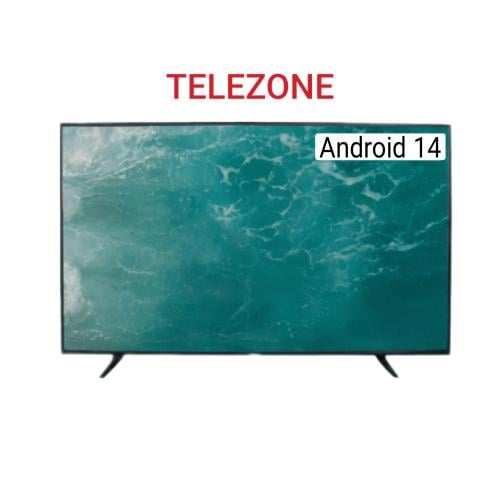 شاشة TELEZONE 65 بوصة سمارت 4K نظام أندرويد 14