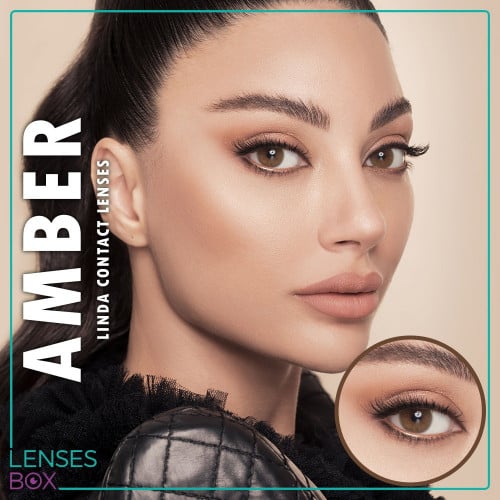 عدسات ليندا - امبر LINDA COLOR CONTACT LENSES - AM...