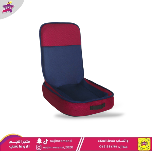 كرسي رحلات و تخييم ارضي قابل للطي عنابي