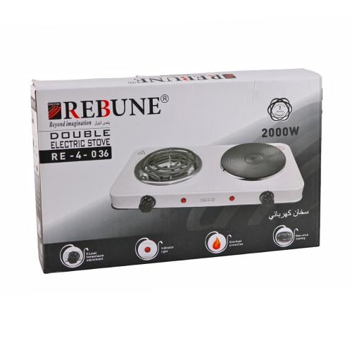 موقد كهربائي 2عين حجري وحلزوني