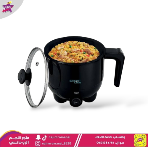 قدر طبخ كهربائي متعدد الاستخدام 1لتر