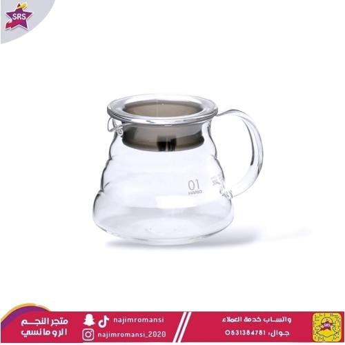 ابريق قهوة V60 زجاج  350 مل