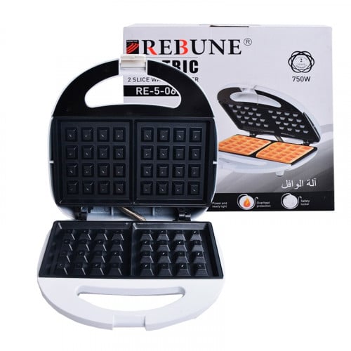 ريبون ماكينة صنع وافل بقوة 750 واط أبيض