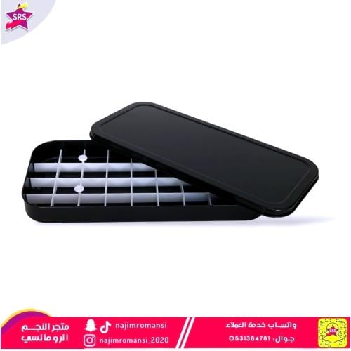 صينية بسبوسة مع قطاعة مستطيل اسود  46*22سم