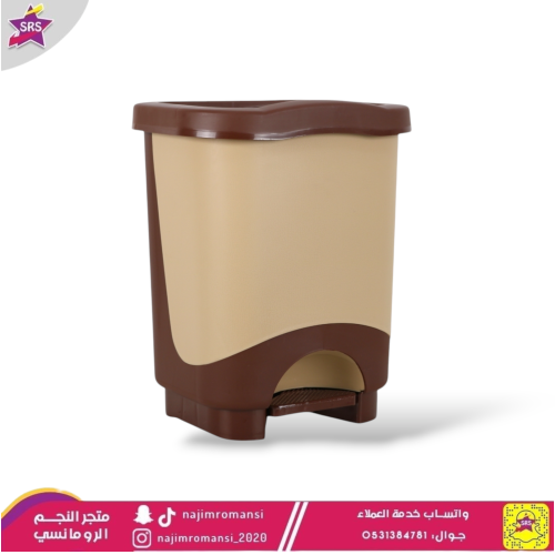 سلة مهملات دعاس بلاستيك 15لتر بيج