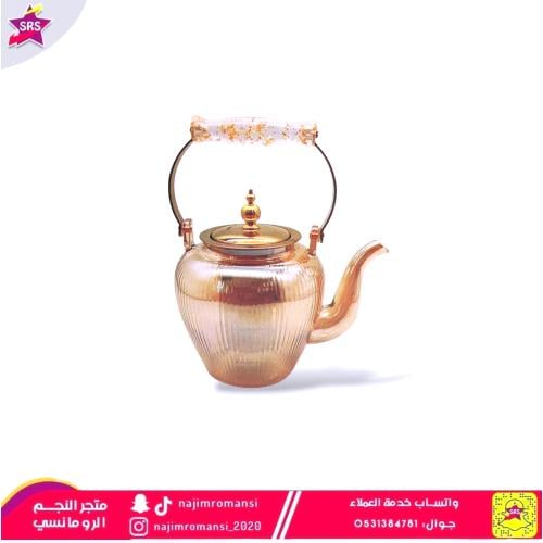 ابريق شاي زجاج مقاس  1لتر