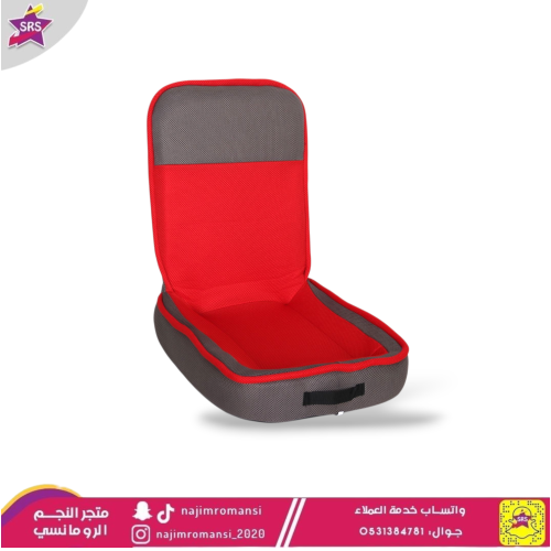 كرسي رحلات و تخييم ارضي قابل للطي احمر