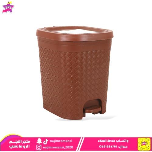 سلة مهملات دعاس بلاستيك 15لتر بيج محبب