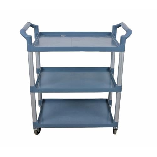 عربة تقديم 3دور بكفرات ازرق كبير