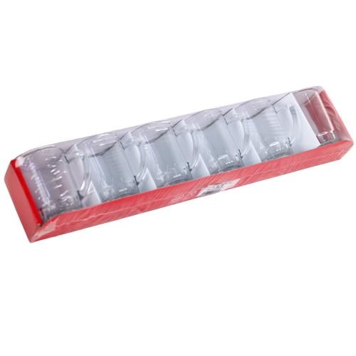 بيالة شاي زجاج 6حبة سادة