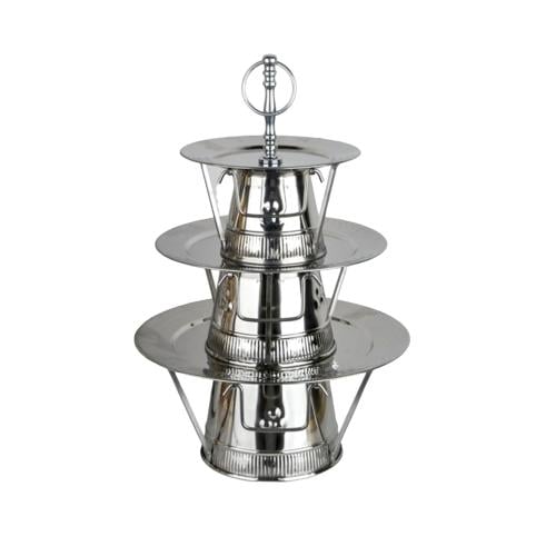 شيال تقديم حلا وتمر فضي أستيل 3دور وسط