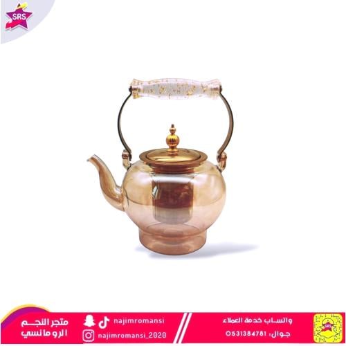 ابريق شاي زجاج مقاس  1لتر