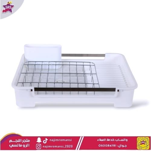 شبك صحون مع استاند ابيض