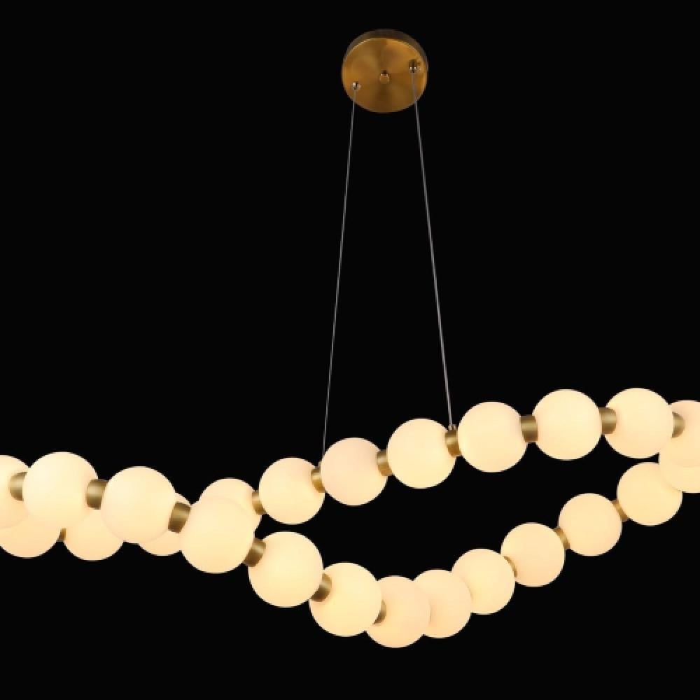 ثريا مودرن بيضاوي متعرج LED