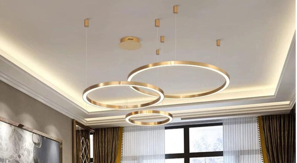 LED chandelier with three lights