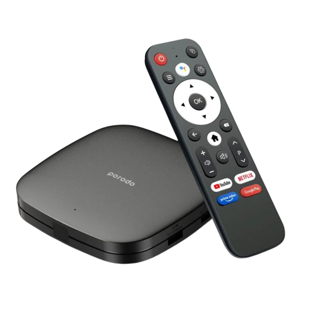 بورودو TV BOX أندرويد يدعم 4K -أسود