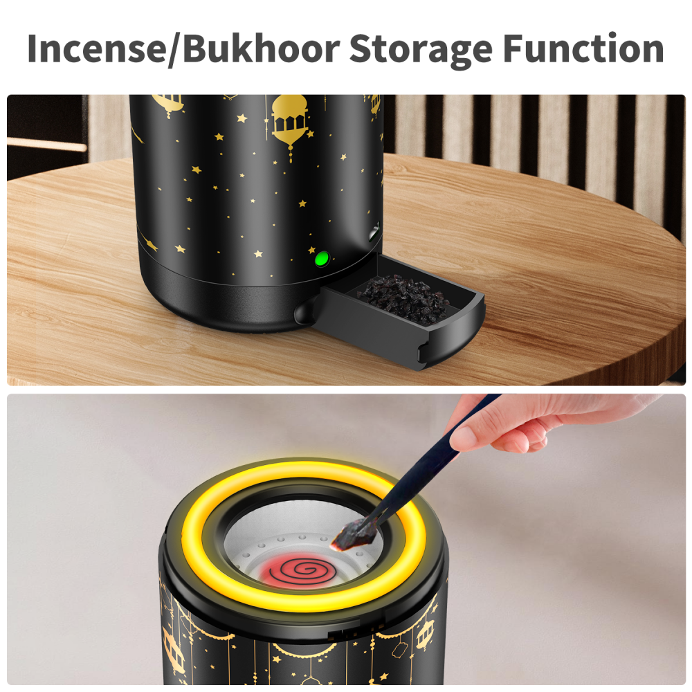 مبخرة بخور كهربائية برائحة العربية لمكتب المنزل، 16 نوعًا من مصابيح LED متنقلة للسيارة