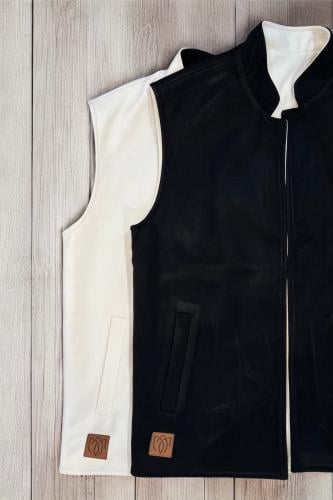 سديري دبل فيس اسود وبيج