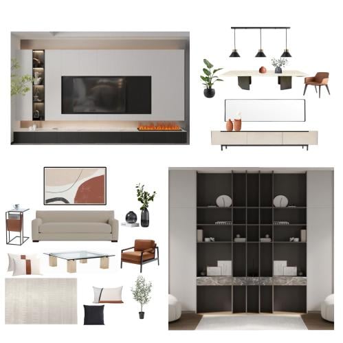 استشارة فراغ مع mood board