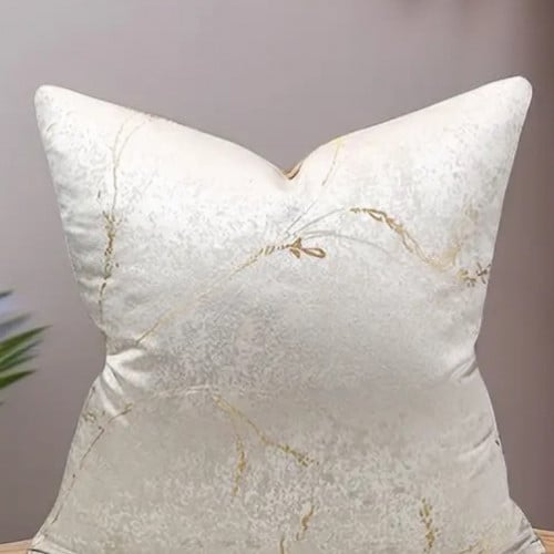 غطا وسادة بخطوط ذهبيه 50x50