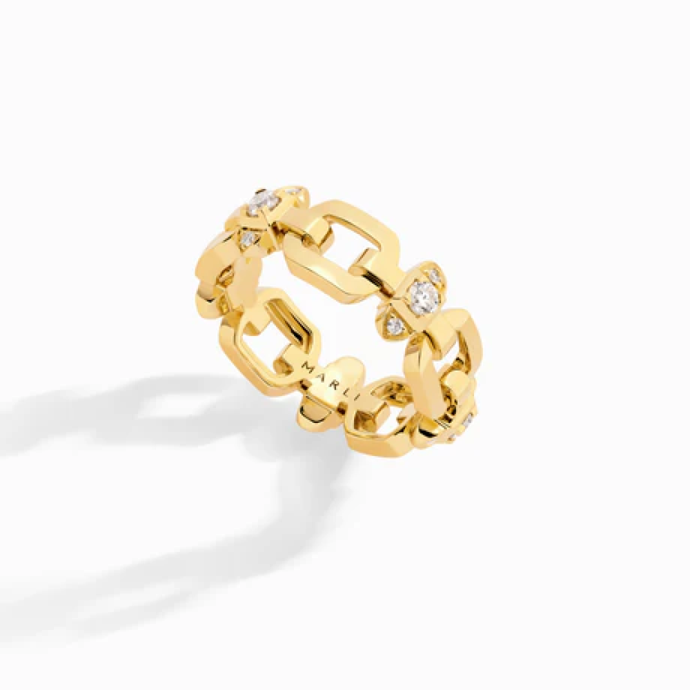 خاتم Tip-Top Link ذهب من مارلي