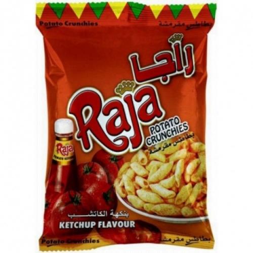 Raja Ketchup Flavored Potato Wedges - 70g of delicious