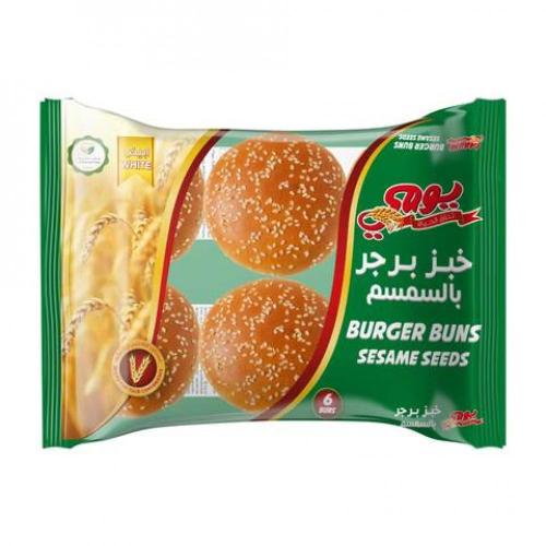 خبز برجر بالسمسم يومي - 400 جرام، قوام طري ونكهة م...