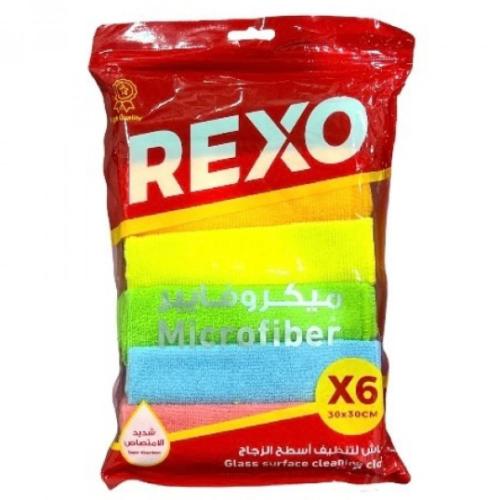 قماش مايكروفايبر لتنظيف الزجاج REXO