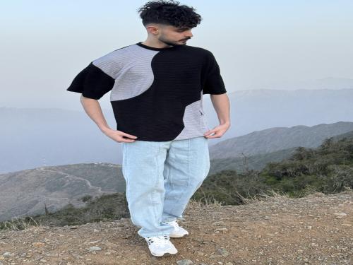 طقم كاجوال-جنز-تيشرت