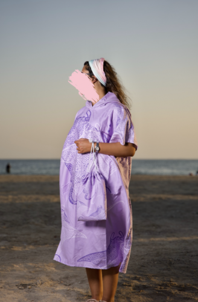 منشفة شاطئ راي بنفسجي