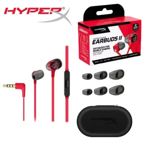 سماعة هايبر اكس كلاود ايربودز 2 سلك hyperx earbuds...