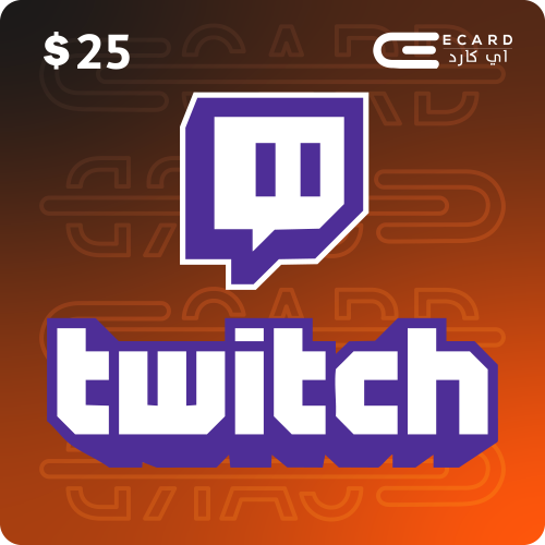 بطاقة تويتش 25$ Twitch